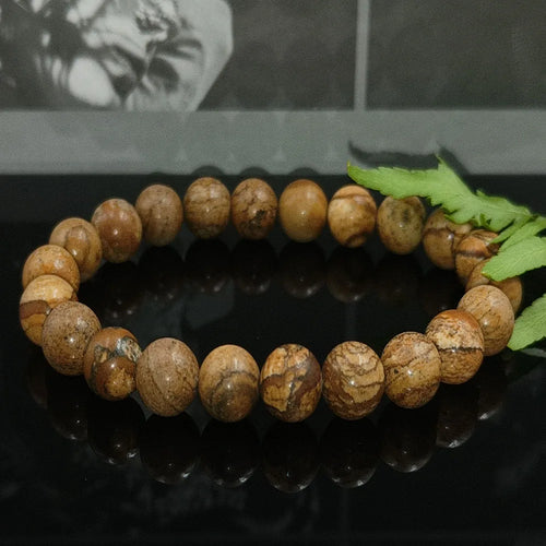 Natural Stone Beaded Bracelet With Mineral Stone Reiki Quartzs Bangles