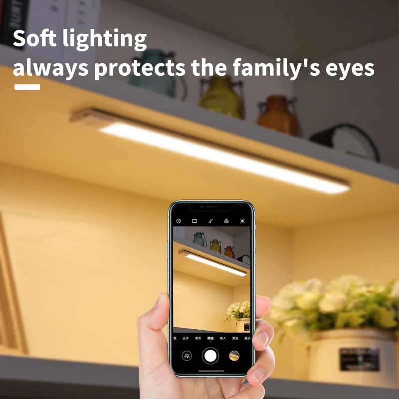 Cabinet Light USB Rechargeable Motion Sensor Led Three Colors In One