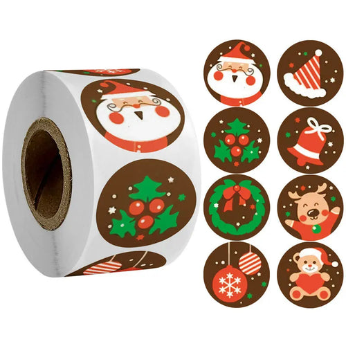 Christmas gift stickers decorative sealing sticker Merry Christmas