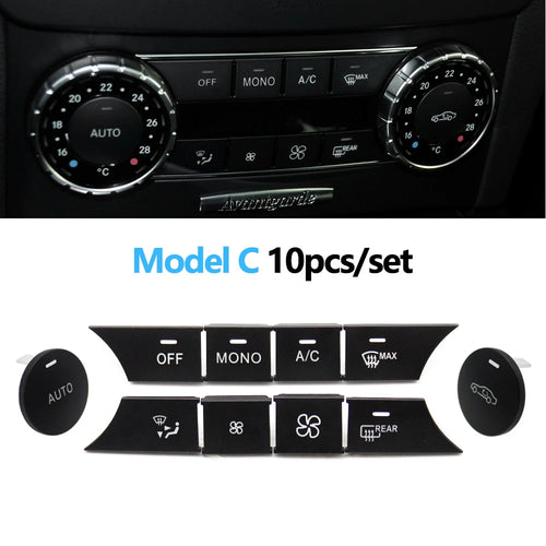 Front Console AC Heater Climate Control Switch Button Covers