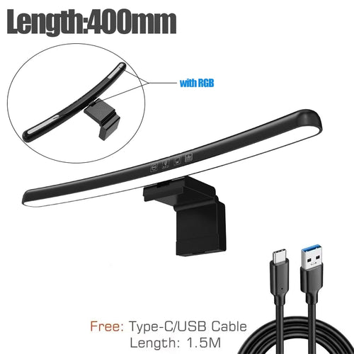 LED Computer Monitor Light Bar Stepless Dimming Hanging Light RGB Game