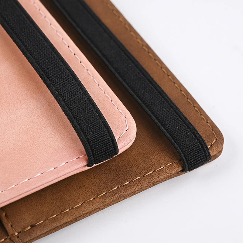 Men PU Leather Wallet Travel Passport Purse Card Male Travel