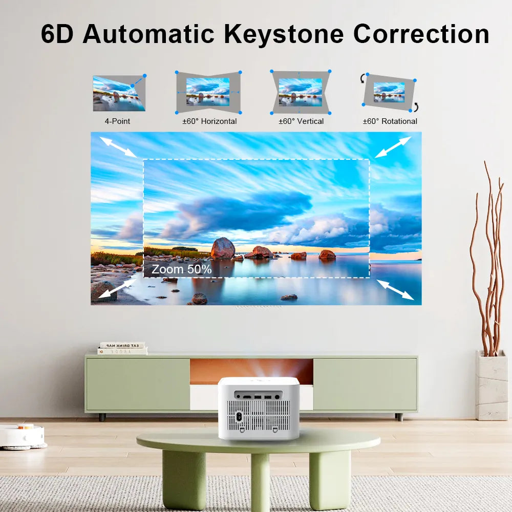 ThundeaL HD Mini Projector TD91 for Full HD 1080P 4K Video 5G WIFI