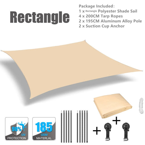 Car Shelter Shade Camping Side Car Roof Top Tent Awning Waterproof UV