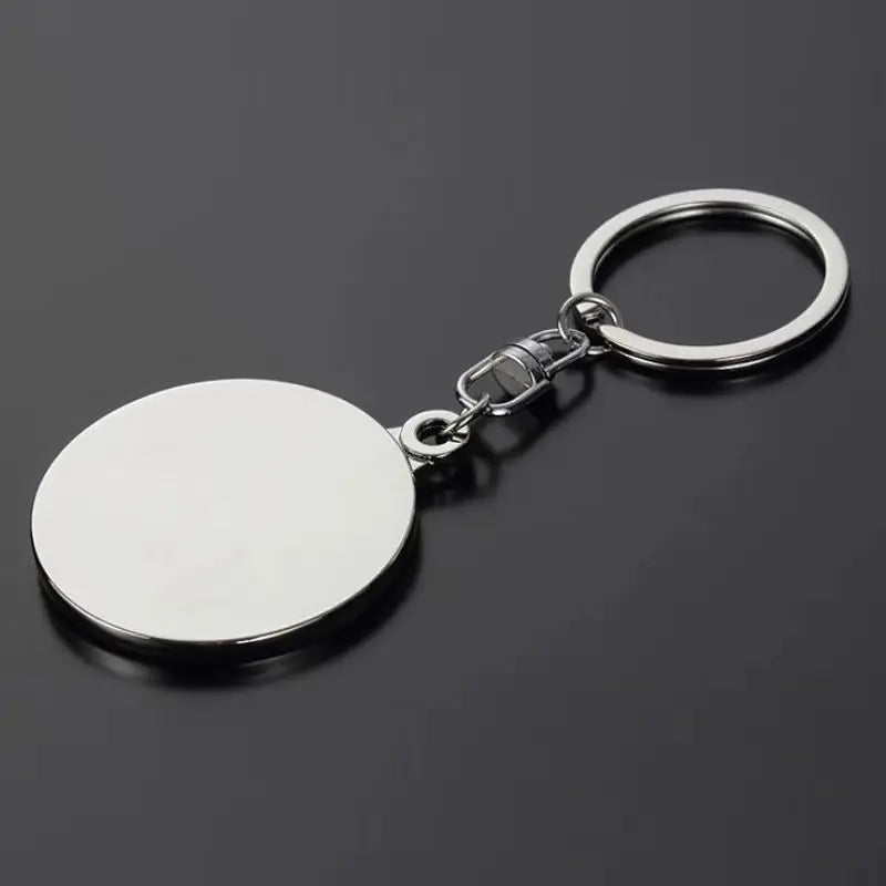 50 Years Perpetual Calendar Keychain Silver Alloy Keyring Key