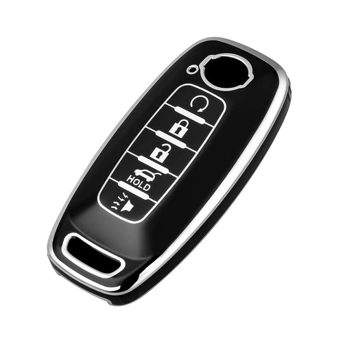 5 Button Key Fob Case Cover Holder for Nissan Altima Sentra Maxima