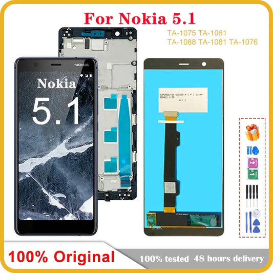 Original 5.5" For Nokia 5.1 LCD Display Touch Screen Digitizer