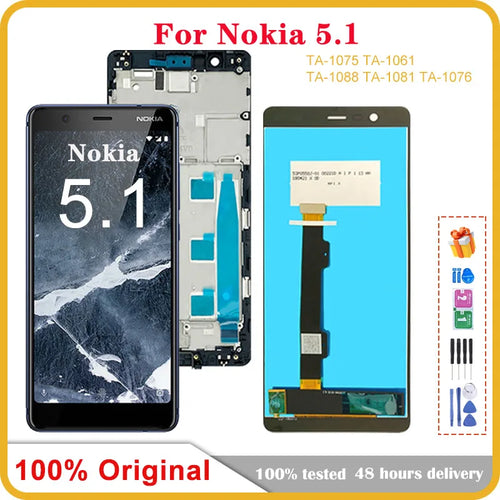 Original 5.5" For Nokia 5.1 LCD Display Touch Screen Digitizer