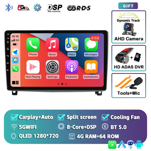 Android 14 Carplay Car Radio Multimedia For Peugeot 407 CC 407CC SW