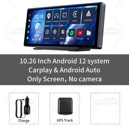 T30 10.26 AI Screen Dash Cam Android 13 System Carplay Android AUTO 5G
