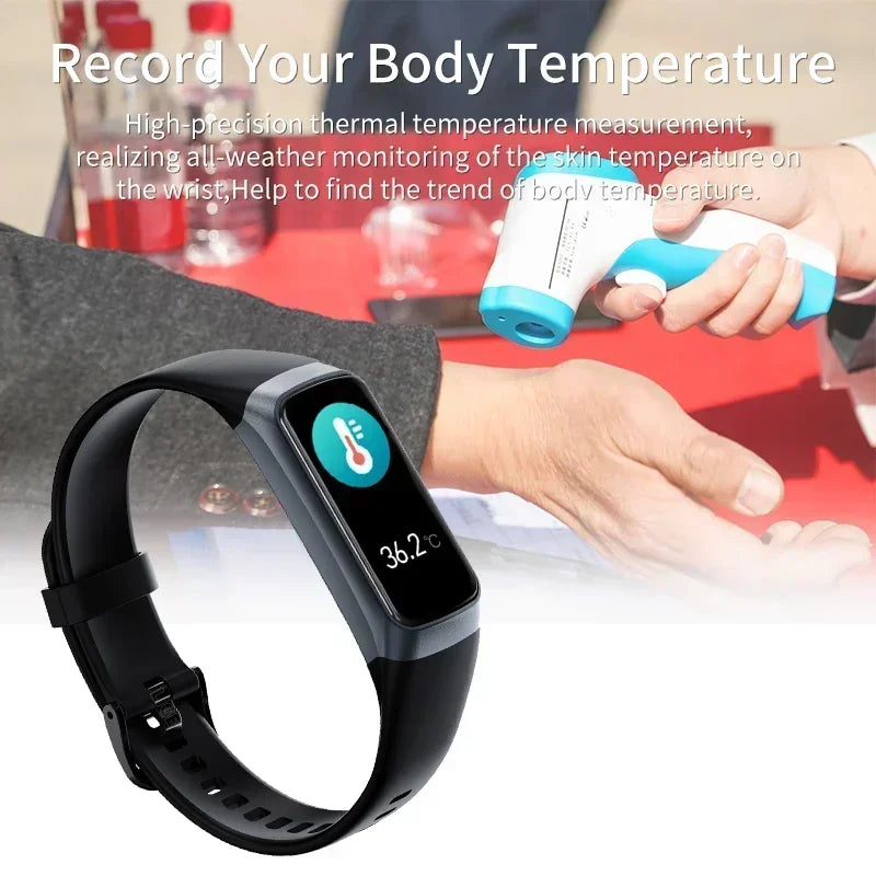 Xiaomi Amoled Smart Watch Men 2024 Smart Band Women Heart Rate Blood