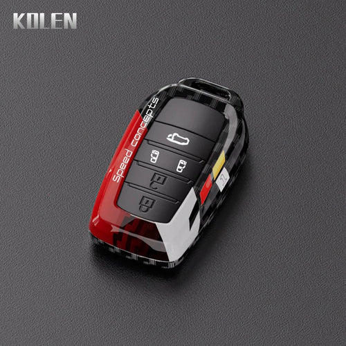 ABS Carbon Fiber Car Key Case Cover For Toyota Corolla Land Cruiser