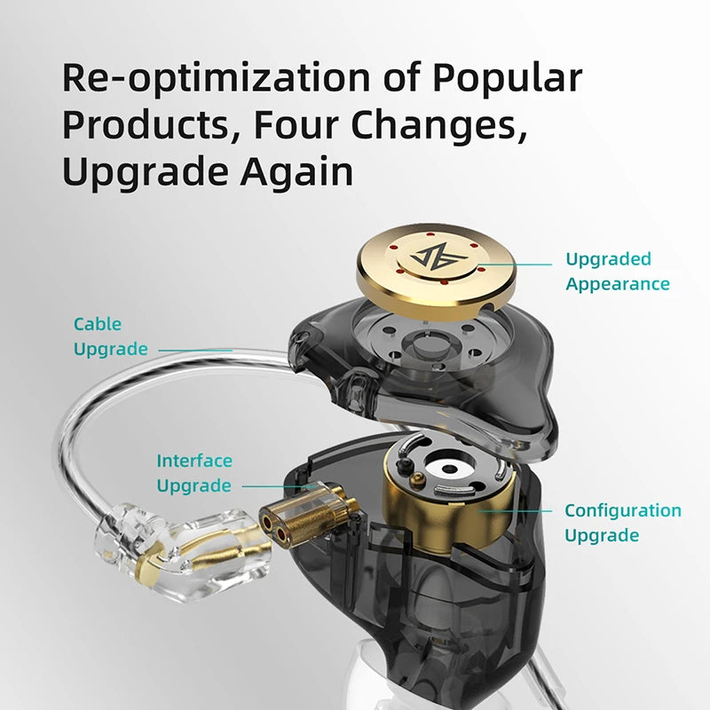 Original KZ EDX Pro Earphone Bass Earbuds In-Ear Monitor Headphone