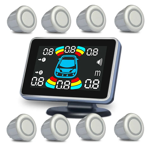 8 Parking Sensor Parktronic Car Automobile Reversing Backup Radar