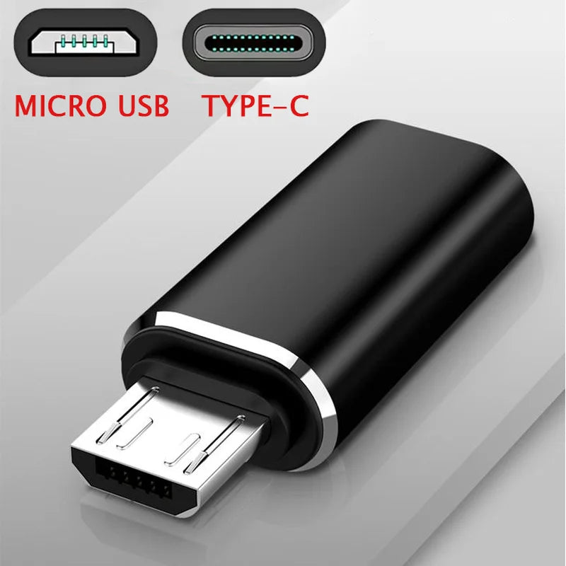 Micro USB Male To Type C Female Adapter Connector for Xiaomi Huawei