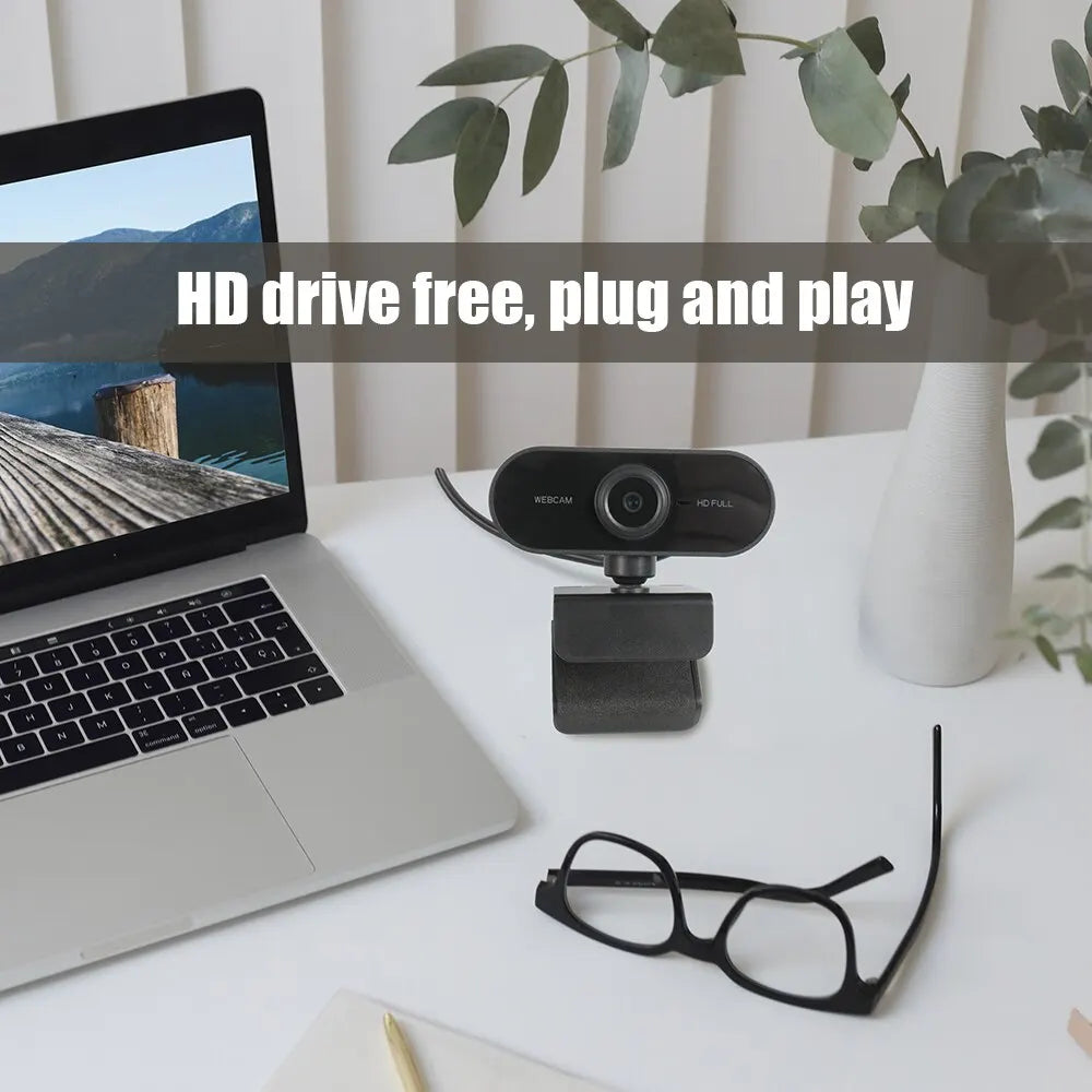 Full HD 1080p Webcam USB With Mic Mini Computer Camera,Flexible