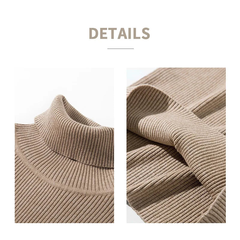 Basic Mock Neck Ribbed Sweaters for Women Cute Sexy Knitted Autumn