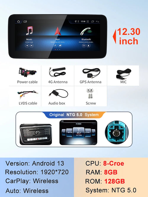 2024 New Car Multimedia Wireless Android AUTO CarPlay 10.25inch