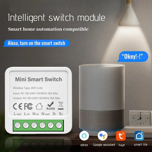 16A Wifi Smart Switch 2 Way Wireless Control DIY Light Switches Smart