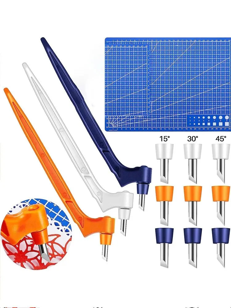 1PC Craft Cutting Tools For Paper Crafts With Triangle Ruler 360