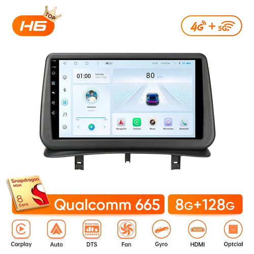 Ainavi Car Radio for Renault Clio 3 2005-2014 Wireless CarPlay Android