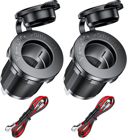 12V cigarette lighter socket waterproof socket replacement DIY kit is