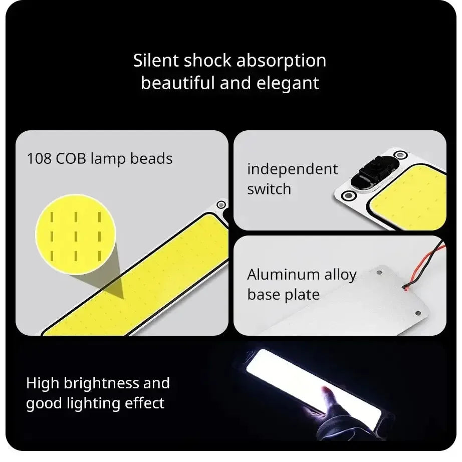 LED 12-24V Car Reading LED Night Strip Light Interior Light Ceiling
