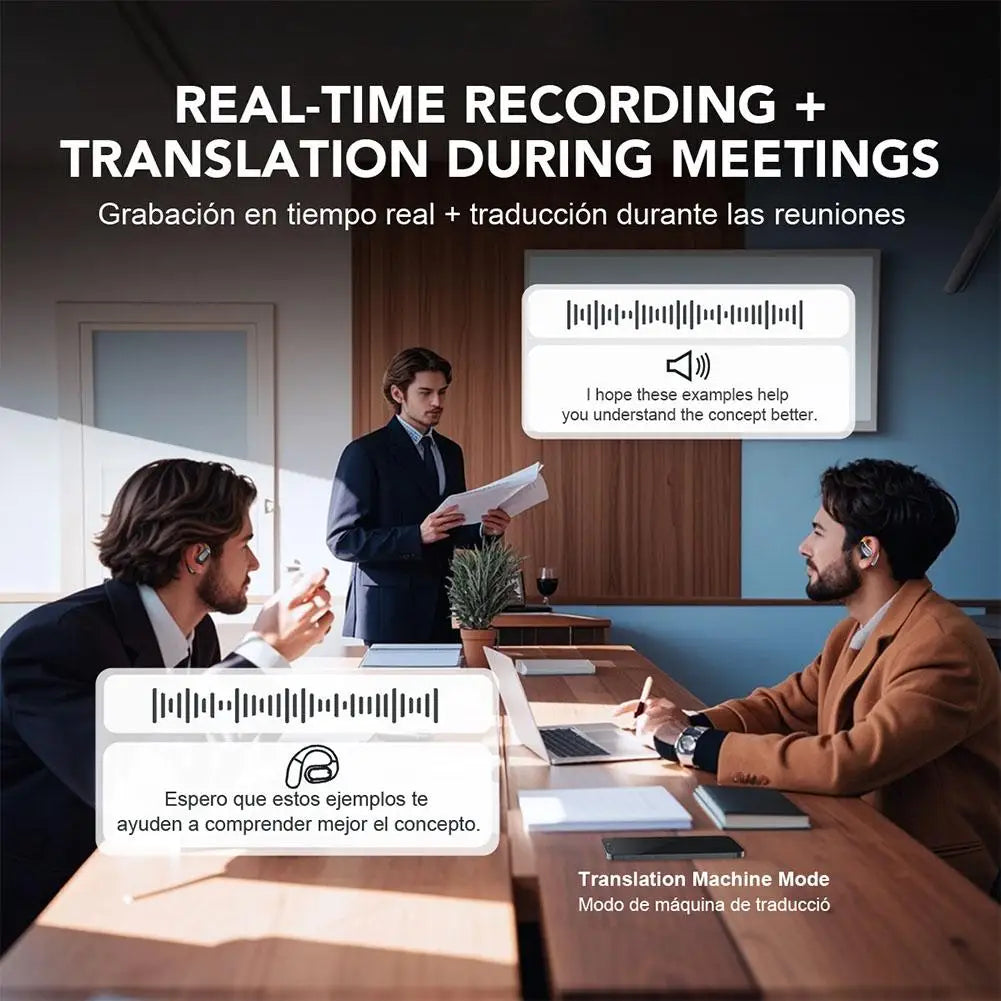 AI Translator Earphone Wireless Bluetooth-compatible Translation