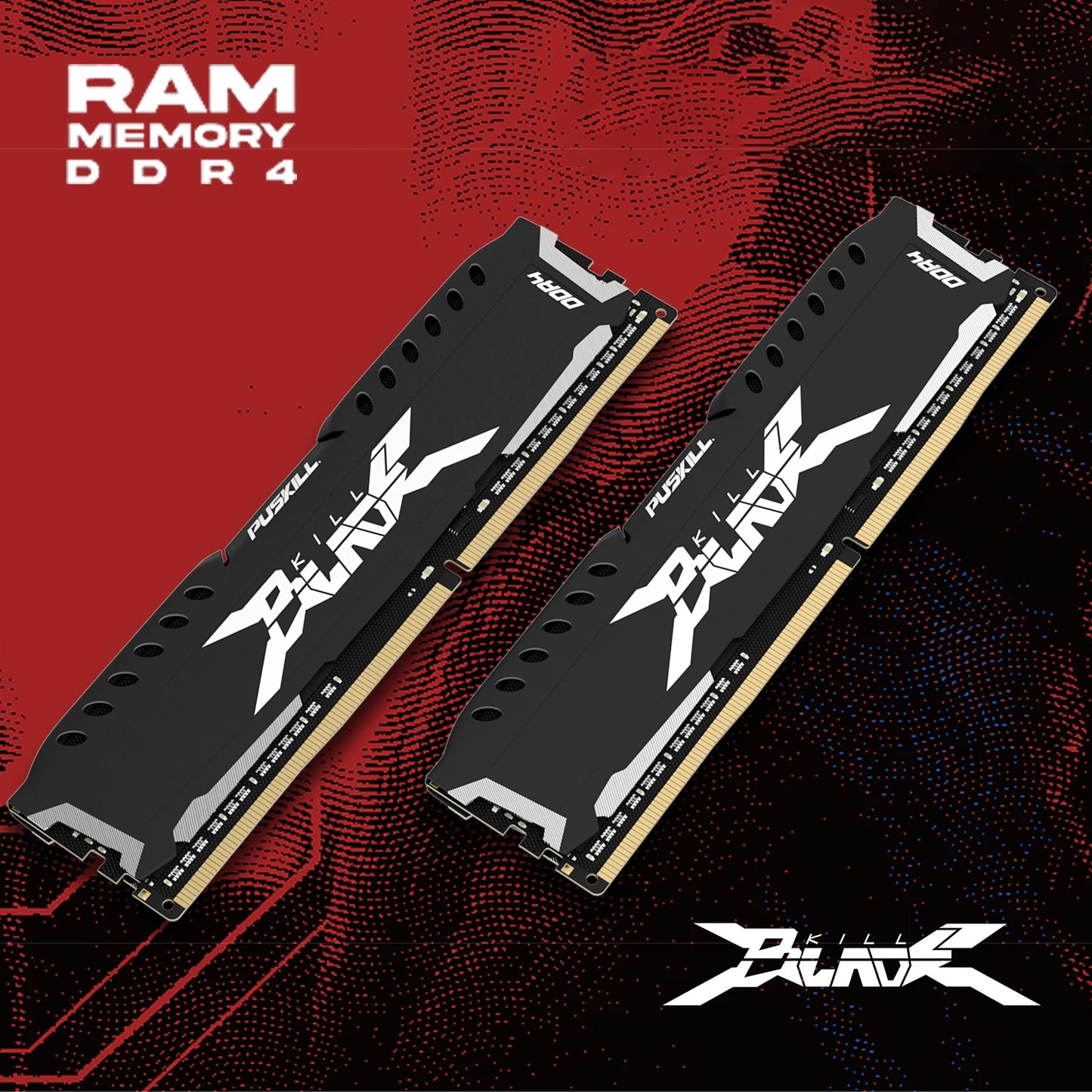 PUSKILL Memória RAM DDR4 16GB 8GB 1.2V 3200MHz 2666MHz Desktop