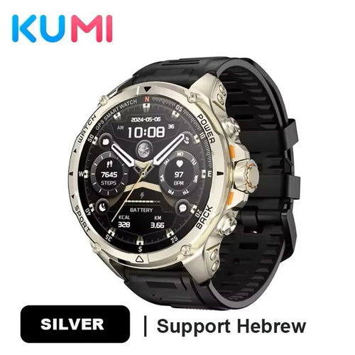 Original KUMI U5 PRO GPS 5ATM 1.43″ AMOLED Bluetooth 5.3 Call Heart