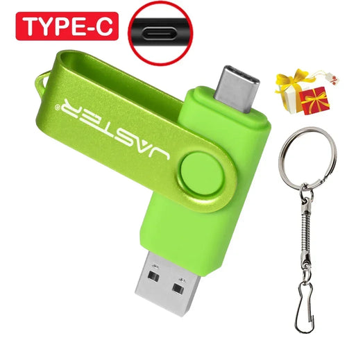 TYPE-C USB Flash Drive 128GB Real Capacity Pen Drive 64GB Free Key