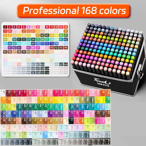 12-262 Colores Double Pen Tip Markers Brush Pens Set Painting