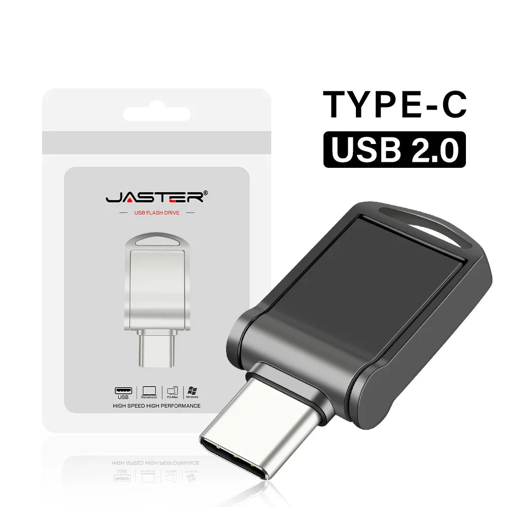 TYPE-C Mini USB Flash Drive 64GB OTG for Android Phones Pen Drive 32GB