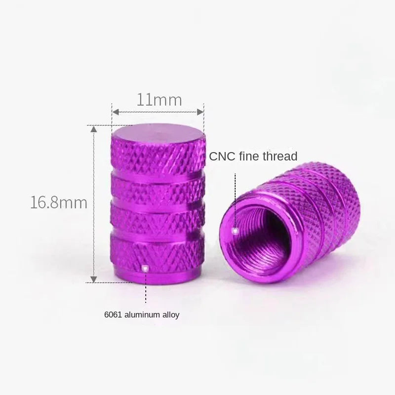 4pcs Universal Car Wheel Tire Valve Stem Caps Dust Covers Aluminum