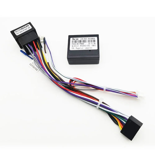 Radio Wiring Harness Adapter CAN Bus Decoder 16 Pin Plug to ISO