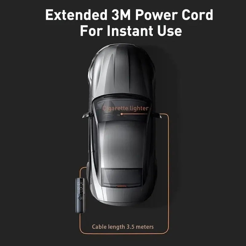 Car Tire Air Pump 12V 150PSI Air Compressor Portable Wired Electric