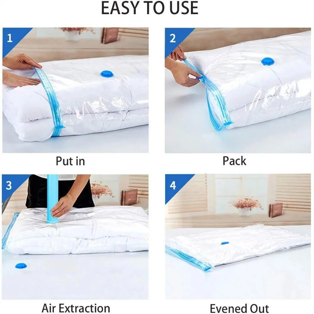 Vacuum Storage Bags,for Bedding,Pillows,Towel,Clothes Space Saver