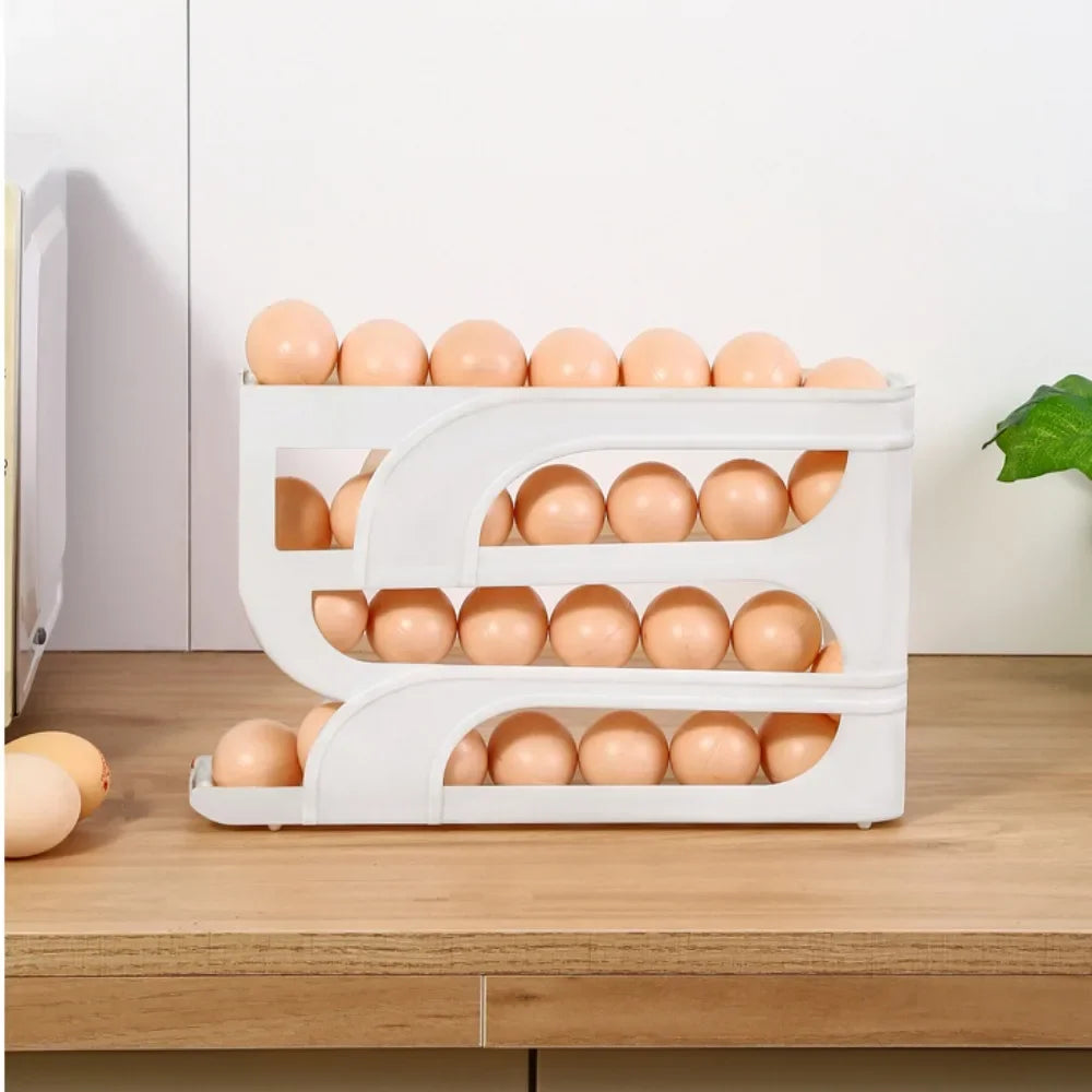 Large Capacity Automatic Egg Roller Household Four Tier Refrigerator