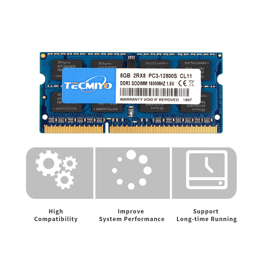 High Quality Tecmiyo Laptop Memory Ram 16GB ( 2X 8GB ) DDR3 1600MHz