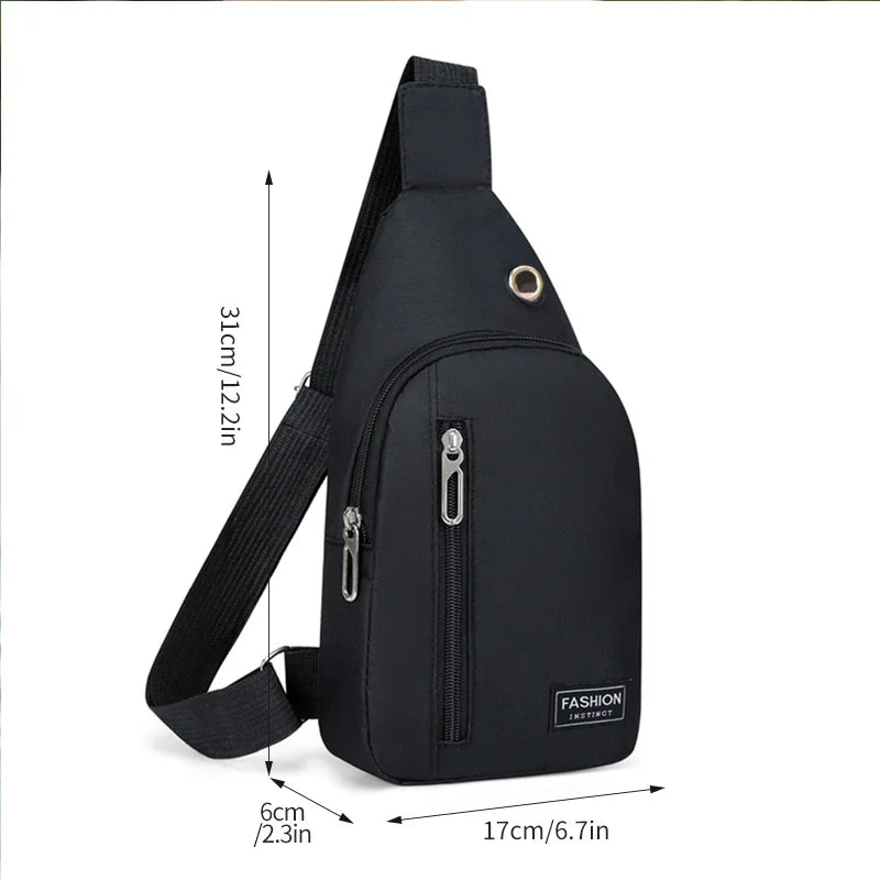 Nylon Chest Bag For Men Multifunctional Casual Fashion Trend Shoulder
