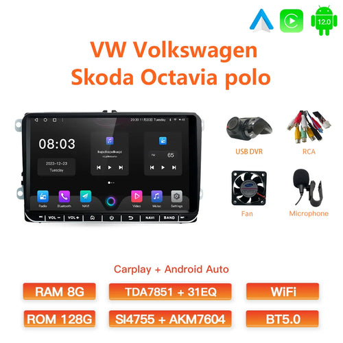 GATAXASKY 9" Car Radio multimedia player For VW Volkswagen Passat B7