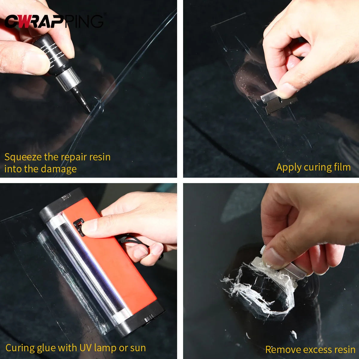 Car Windshield Repair Tools Glass Cracked Scratch Repair Fluid Agent