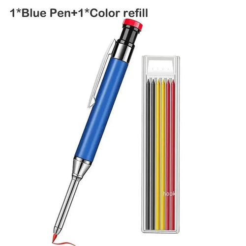 Metal Solid Carpenter Pencil Mechanical Pencil Set Built-in Pencil