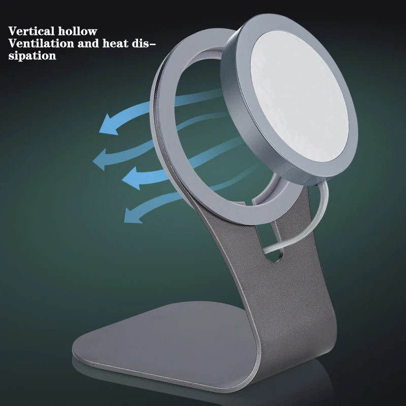 Magsafe Cell Phone Charger Stand Magnetic Phone Stand Aluminum Alloy