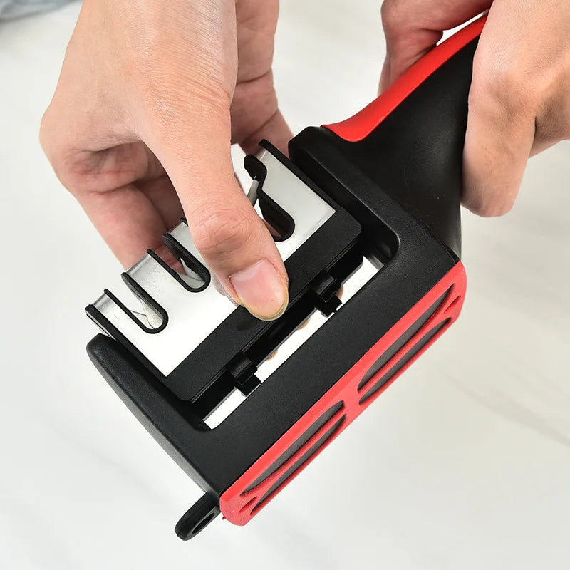 Kitchen 4Segment Knife Sharpener Household Multi-Functional Hand-Held