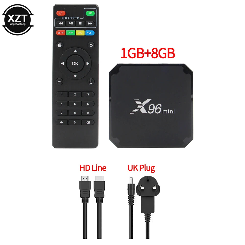 Original X96 mini Android 10 Smart TV Box h313 Quad Core 1GB 8GB Dual