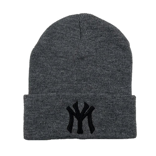 Unisex WY Letter Embroidery Beanies Autumn Winter Warm Hat Hip Caps