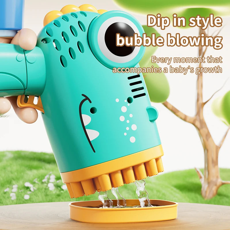 Dinosaur Bubble Machine 40 Hole Outdoor Wedding Children's Toy Gift