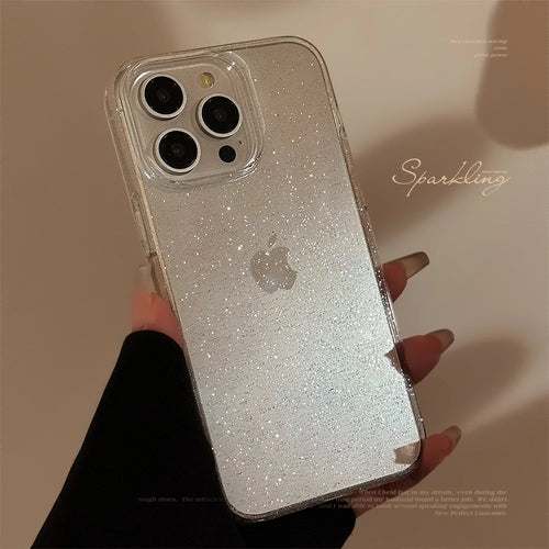 Luxury Sparkling Glitter Clear Case For iPhone 16 15 Pro Max 14 13 12