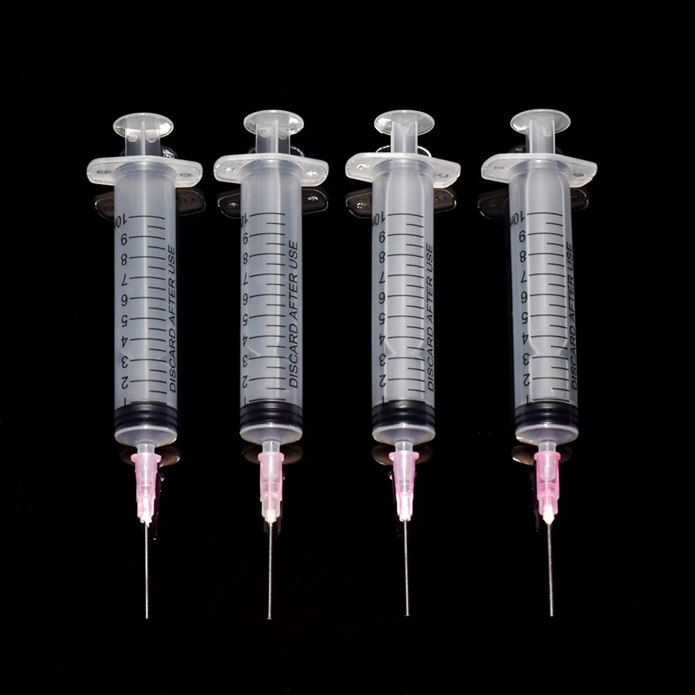 4PCS Ink Refill Tool 10ml Syringe With Blunt Needle For EPSON Canon HP